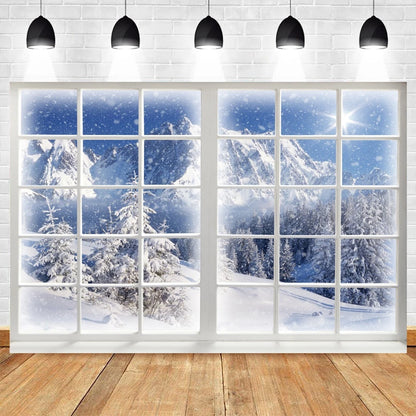 Christmas Winter Wonderland Backdrop [Indoor Use]