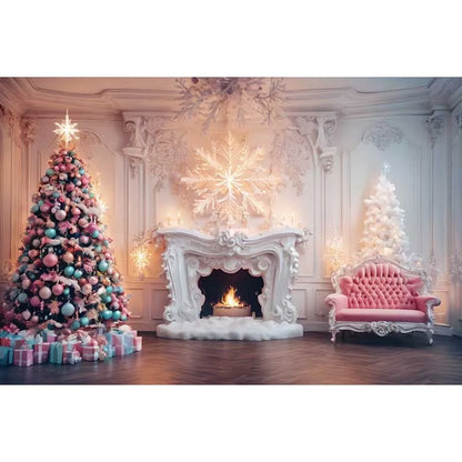 Christmas Holiday Scene Backdrop Decoration