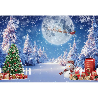 Christmas Cozy Holiday Scene Backdrop