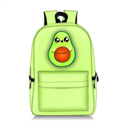 Avocado Print Backpack, Large Capacity