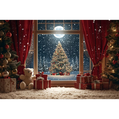 Christmas Festive Winter Wonderland Backdrop