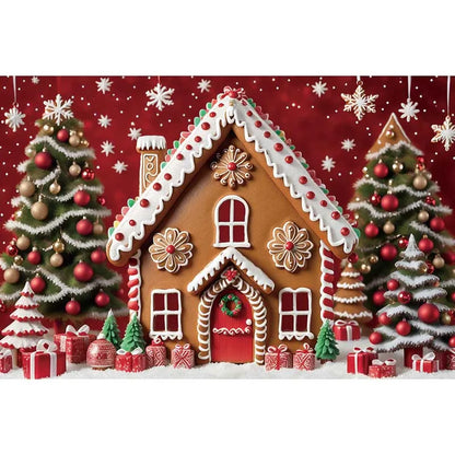 Christmas Village Backdrop [Custom Size]