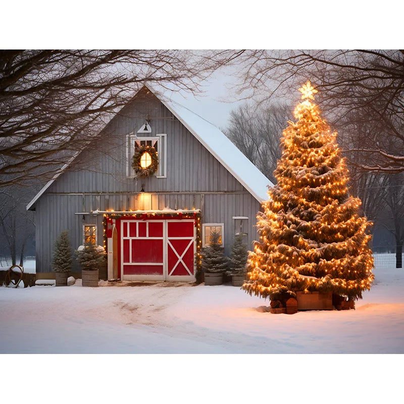 Holiday Cheer Backdrop Christmas Decor