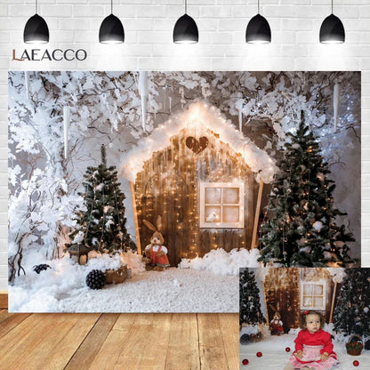 Christmas Cozy Holiday Scene Backdrop