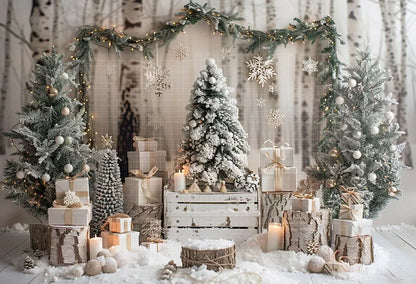 Christmas Winter Wonderland Backdrop [Customizable Size]