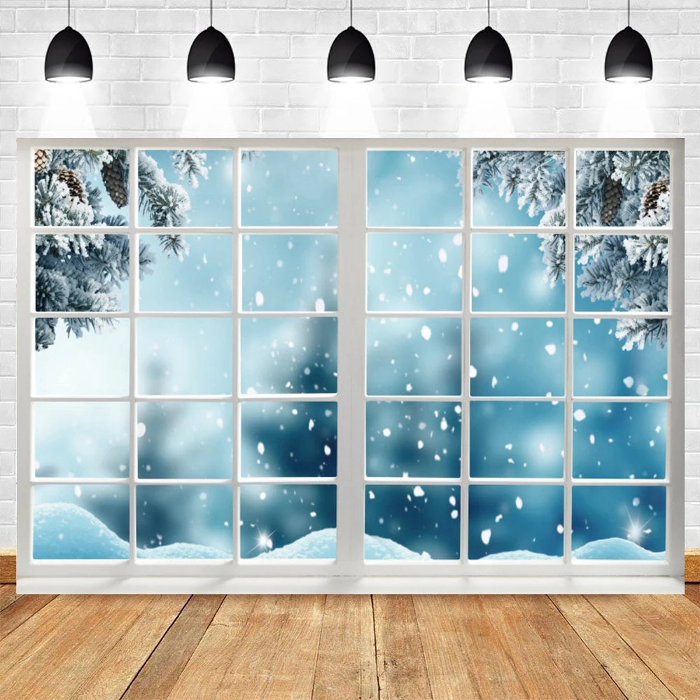 Christmas Winter Wonderland Photography Backdrop