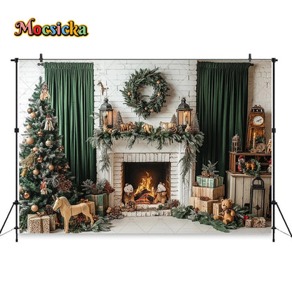 Christmas Festive Winter Backdrop Decor