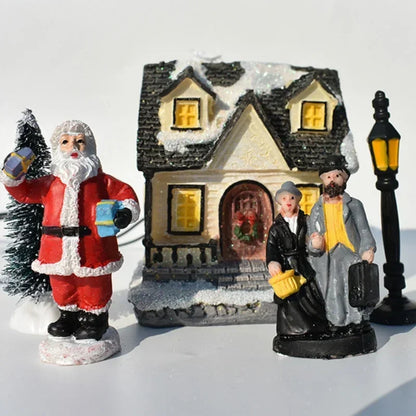 Christmas Miniature Holiday House Set