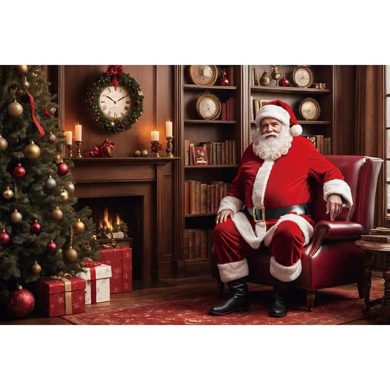 Christmas Santa Claus Holiday Backdrop