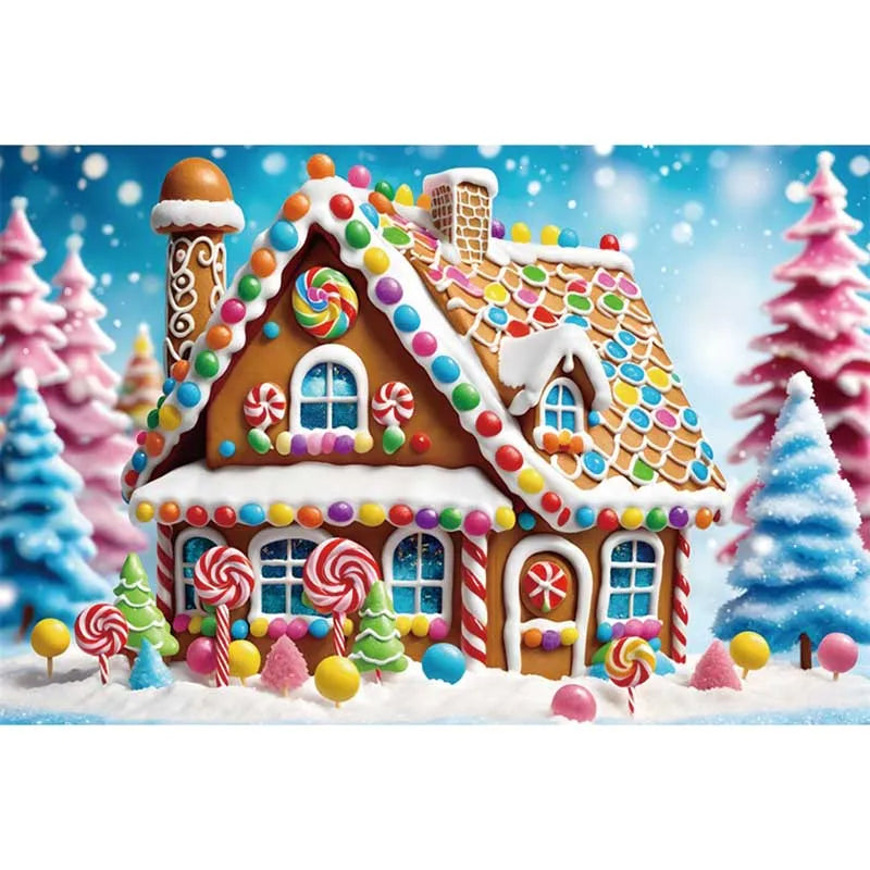 Christmas Winter Wonderland Backdrop Decor