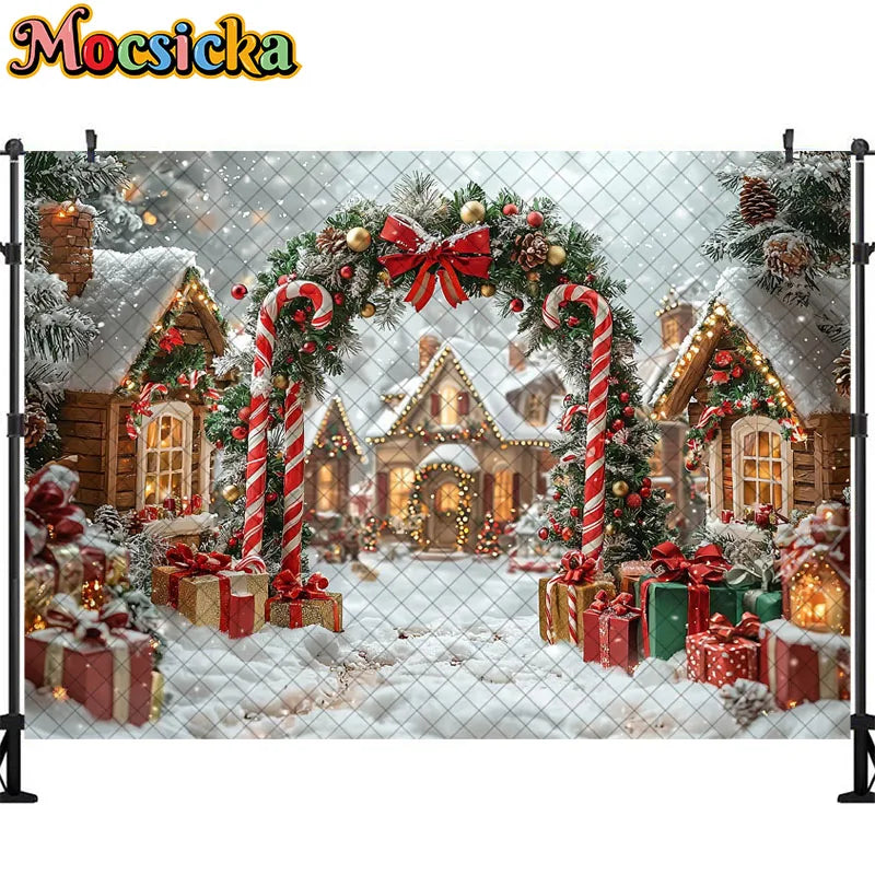 Christmas Winter Wonderland Backdrop [Vinyl/Polyester]