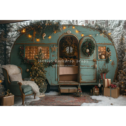 Christmas Winter Wonderland Backdrop [Polyester/Vinyl]