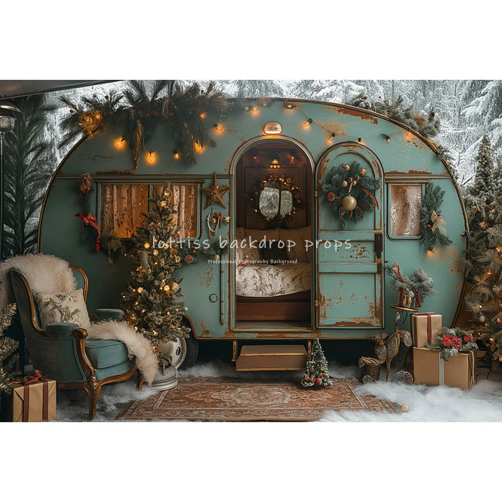 Christmas Winter Wonderland Backdrop [Polyester/Vinyl]