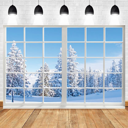 Toile de fond pour photo du pays des merveilles de Noël et d'hiver