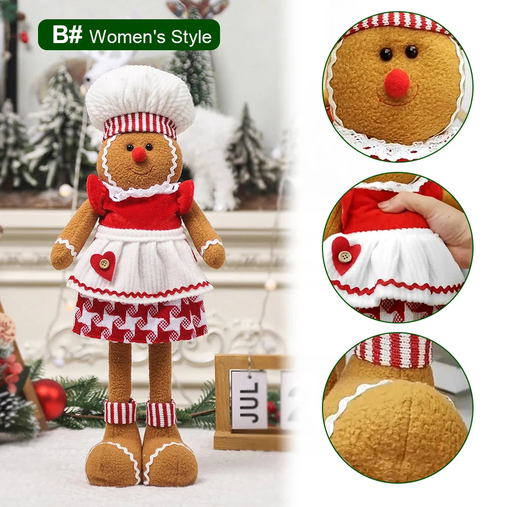 Christmas Gingerbread Stretchable Friend Decoration