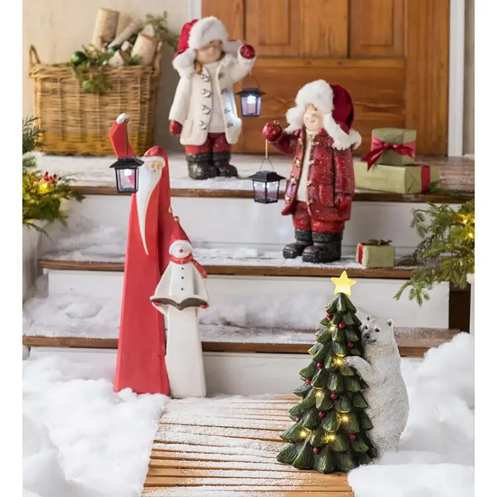 Christmas Lantern Joyful Sculptures Holiday Decor