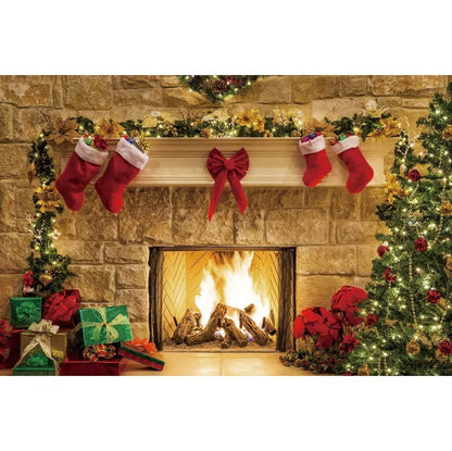 Cheerful Christmas Backdrop [Vinyl/Polyester]