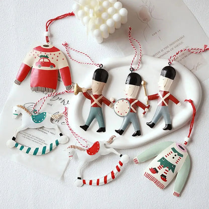 Christmas Festive Iron Art Ornaments