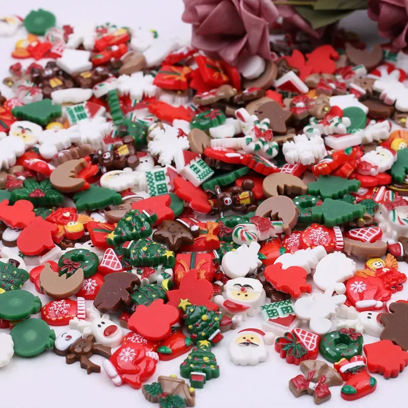 Christmas Cabochons [Santa/Snowmen/Snowflakes]