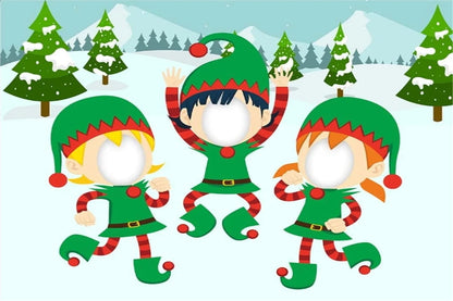 Christmas Holiday Cheer Photo Backdrop