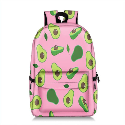 Avocado Print Backpack, Large Capacity