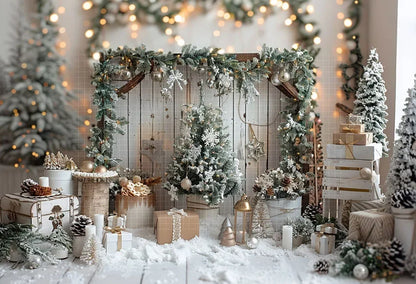 Christmas Winter Wonderland Backdrop [Customizable Size]