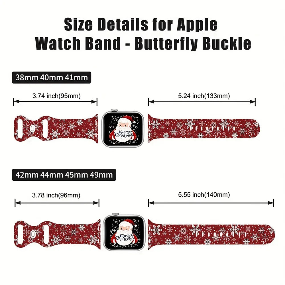 Christmas Jingle Bands For Smartwatches 38mm/40mm/42mm