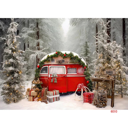 Christmas Festive Winter Wonderland Backdrop