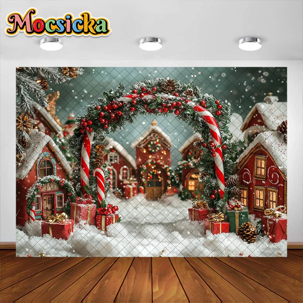 Christmas Winter Wonderland Photography Backdrop