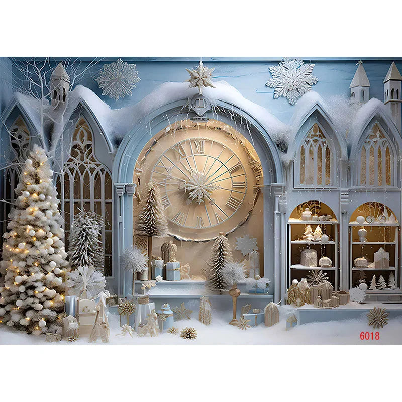 Christmas Festive Holiday Scene Backdrop