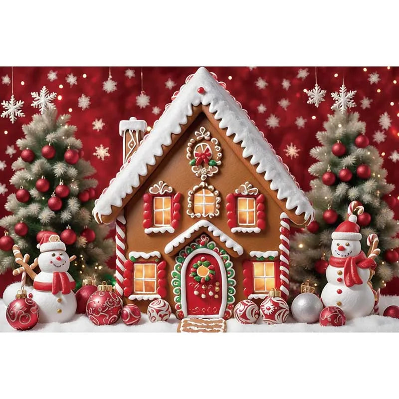 Christmas Village Backdrop [Custom Size]