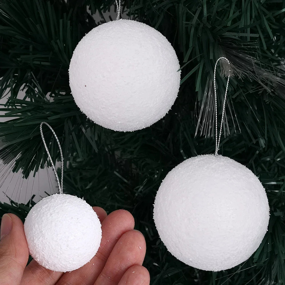 Christmas Frosty Snowball Ornaments [4cm/6cm/8cm]