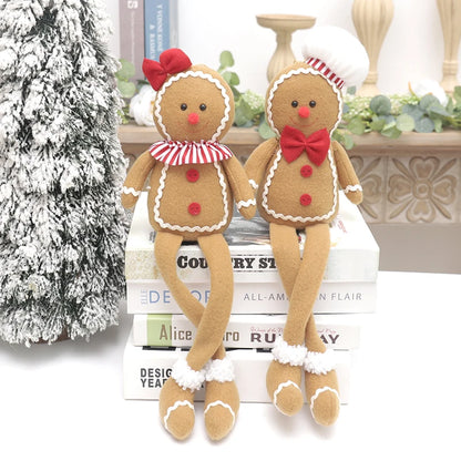 Christmas Plush Gingerbread Ornament Decor