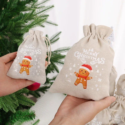 Christmas Santa Claus Gift Bags Set