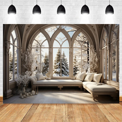 Christmas Winter Wonderland Photography Backdrop