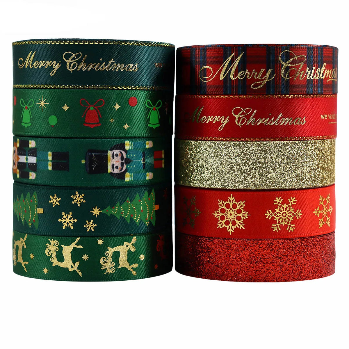 Christmas Cheerful Ribbon Spool 16mm