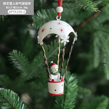 Christmas Hot Air Balloon Ornament Pendant