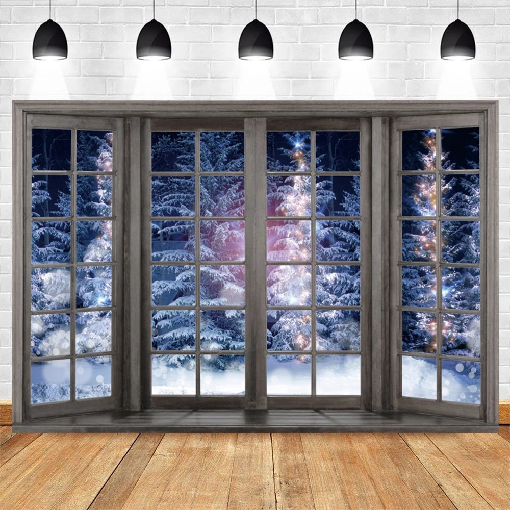 Christmas Winter Wonderland Backdrop Decor