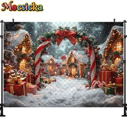 Christmas Winter Wonderland Photography Backdrop