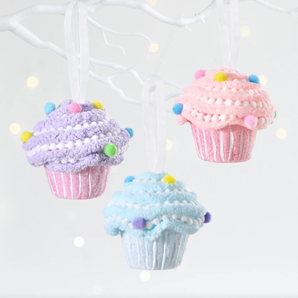 Christmas Macaroon Holiday Cake Pendants