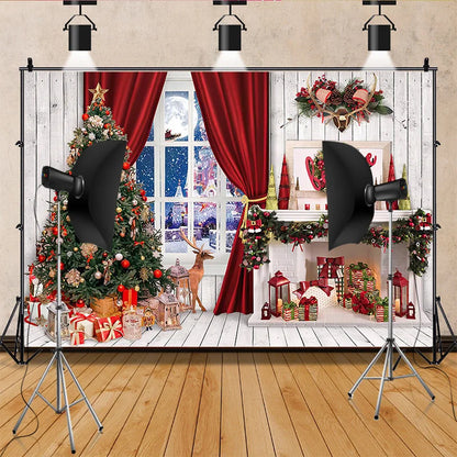 Christmas Holiday Cheer Snowman Backdrop