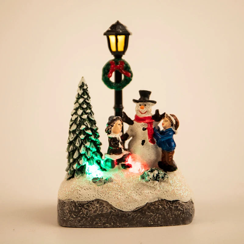 Christmas Festive Village House Centerpiece