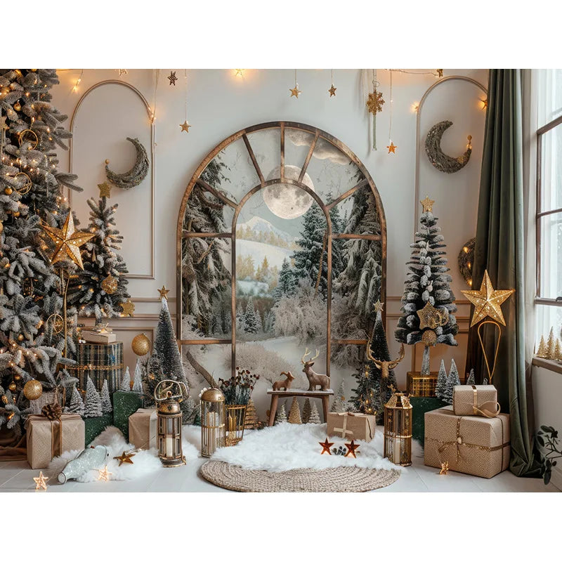 Christmas Festive Winter Wonderland Backdrop