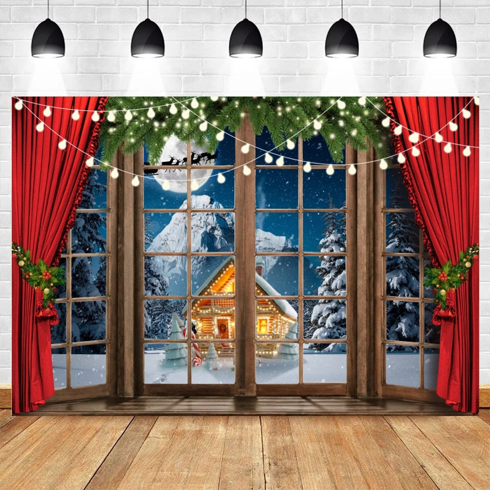 Christmas Winter Wonderland Backdrop [Indoor Use]