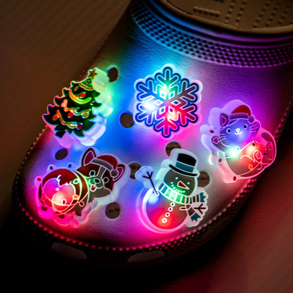 Christmas Luminous Holiday Shoe Charms