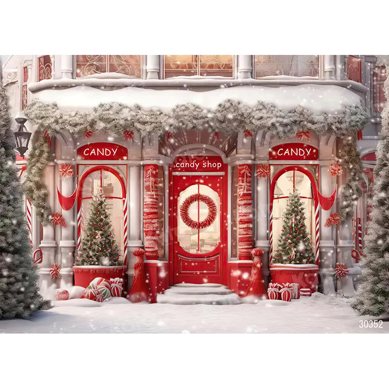 Christmas Holiday Cheer Photo Backdrop