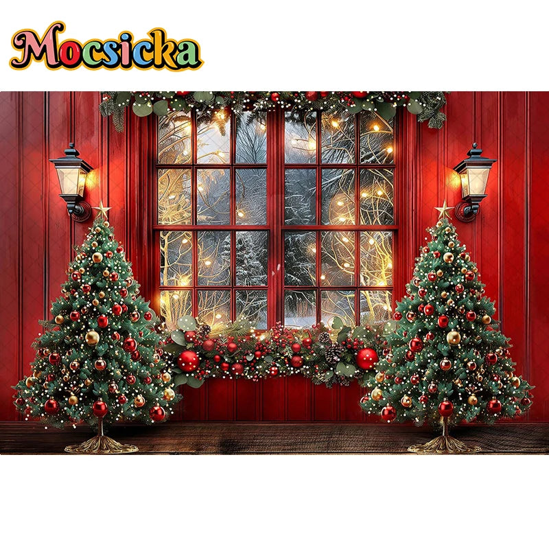 Christmas Holiday Cheer Photography Backdrop