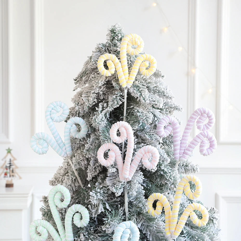 Christmas Macaron Candy Curl Ornament