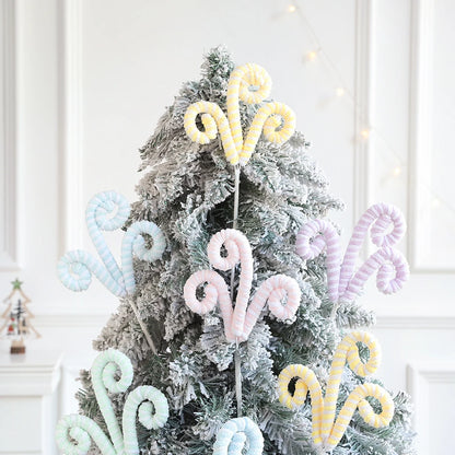 Christmas Macaron Candy Curl Ornament