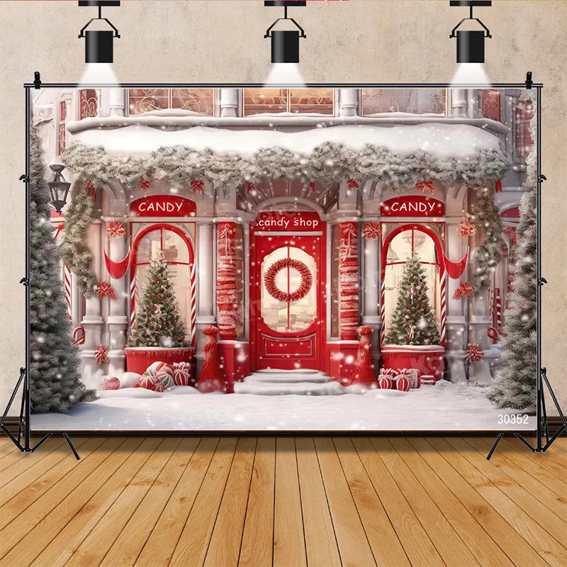 Christmas Photo Backdrop Fabric